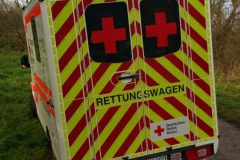 Heck des betreffenden RTW