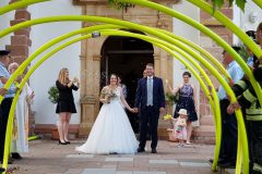 Spalier stehen bei der Hochzeit