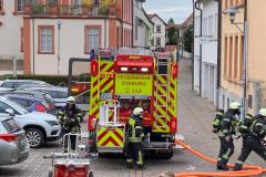 Löschfahrzeug 20 an der Einsatzstelle